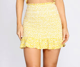 Lil Miss Sunshine Smocked Ditsy Mini Skirt