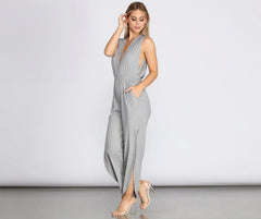 Mesmerize In Metallic Jumpsuit