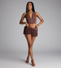 So Fab Ruffled Lace Hot Shorts