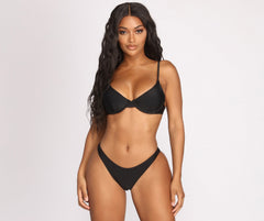 Don't Underestimate Me Low Rise Swim Bottoms