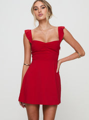 Landon Mini Dress Red Tall