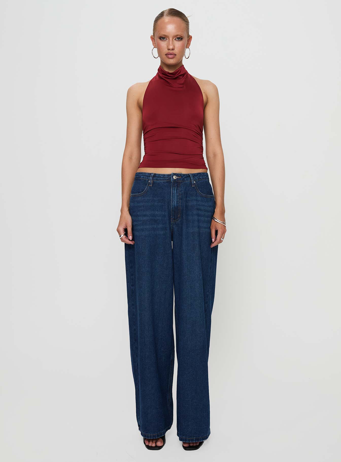 Giggle Top Burgundy